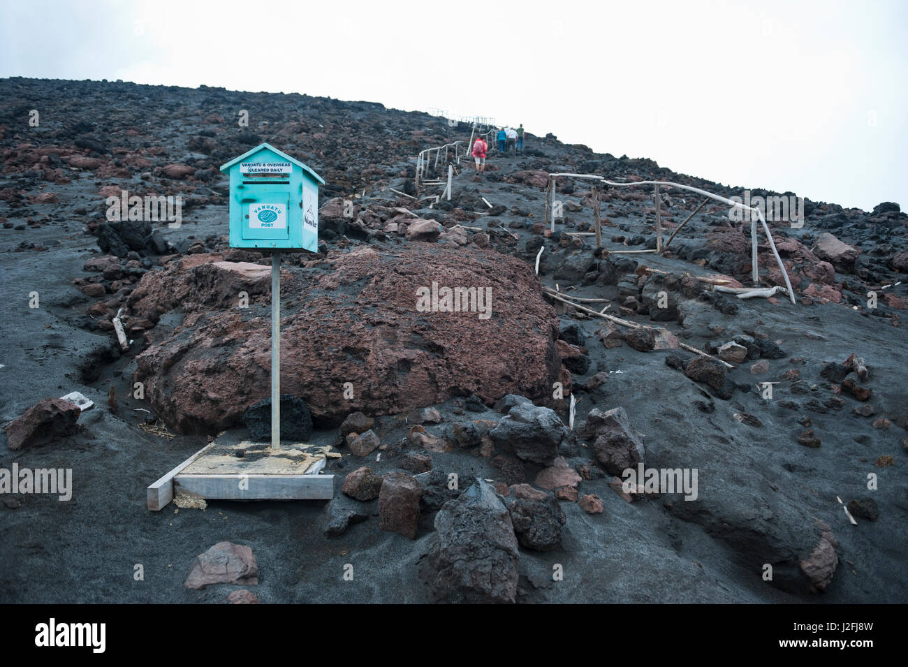 The only volcanic post office below Volcano Yasur, Island of Tanna