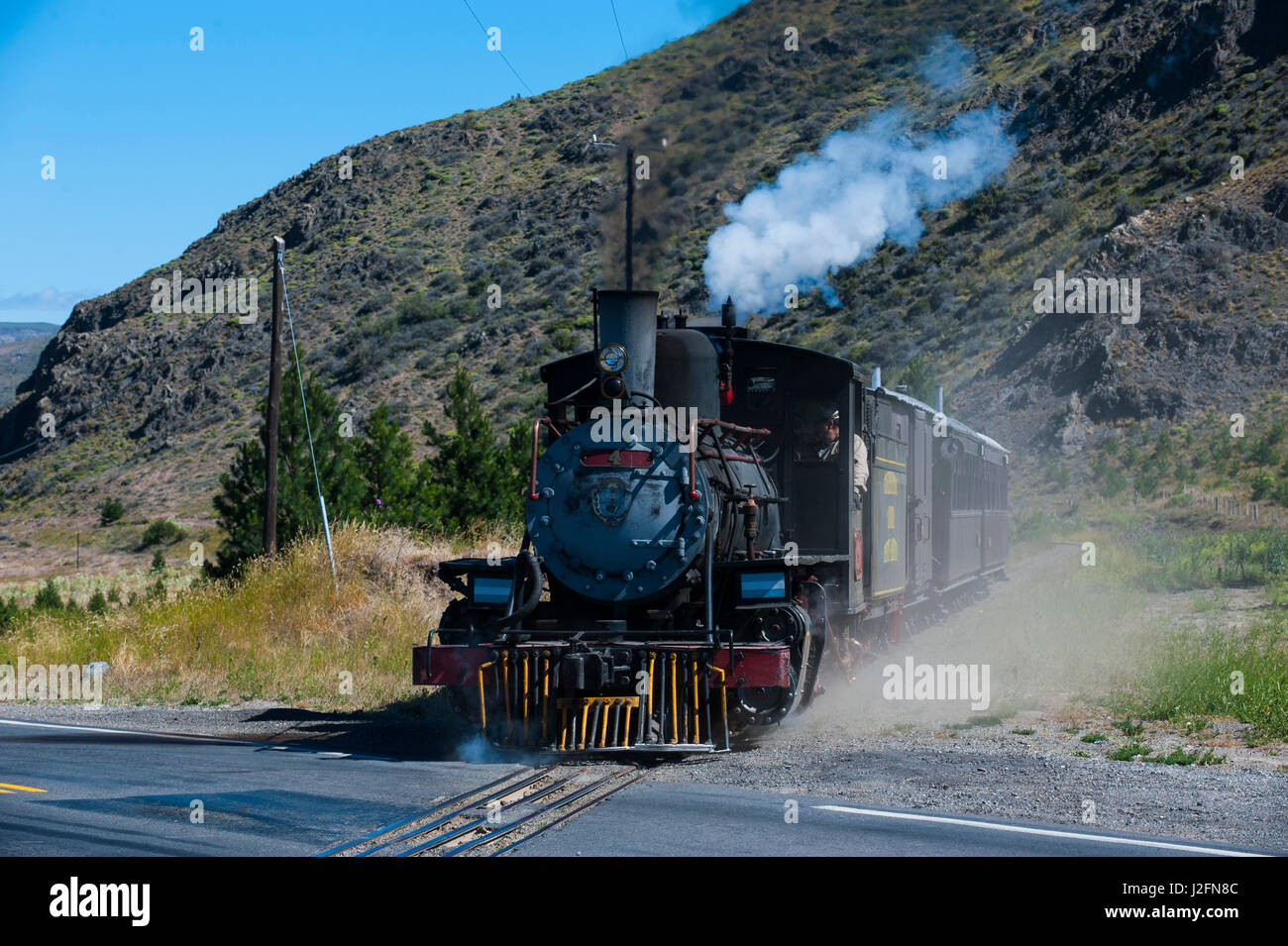 La Trochita the Old Patagonian Express between Esquel and El Maiten in Chubut Province, Argentina, South America Stock Photo