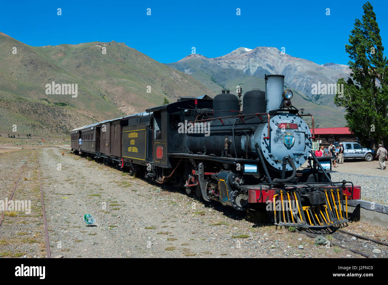 La Trochita the Old Patagonian Express between Esquel and El Maiten in Chubut Province, Argentina, South America Stock Photo