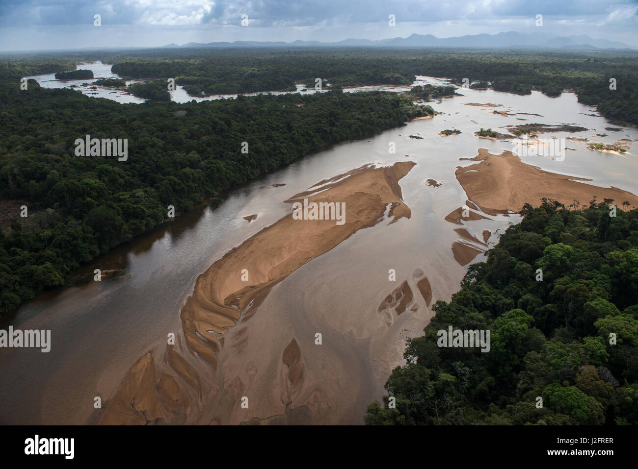 Essequibo River, Iwokrama, Rupununi, Guyana. Longest river in Guyana Stock Photo Alamy