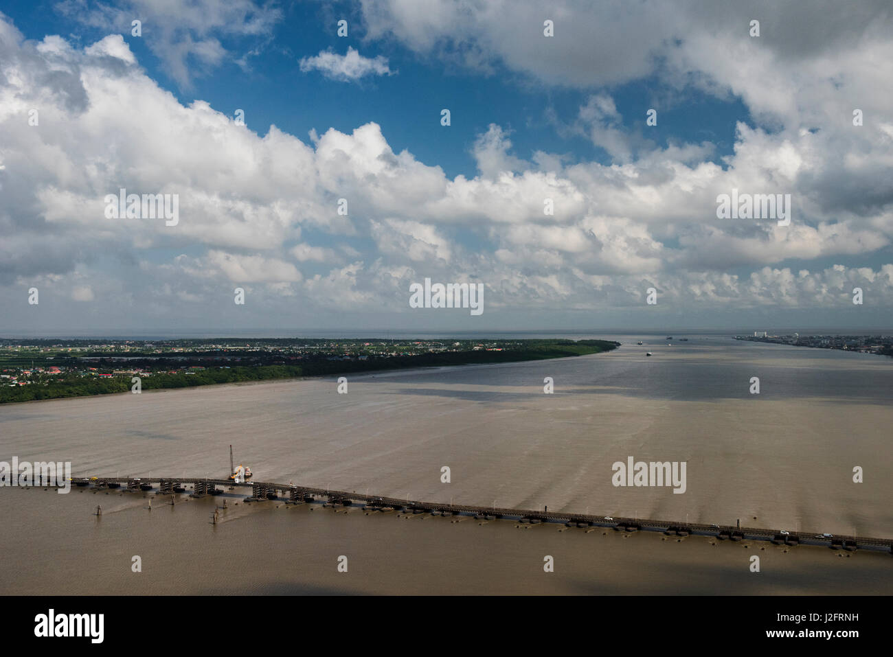 Demerara Harbor Bridge Crossing The Demerara River The Bridge Is The Demerara Harbor Bridge Crossing The Demerara River The Bridge Is The