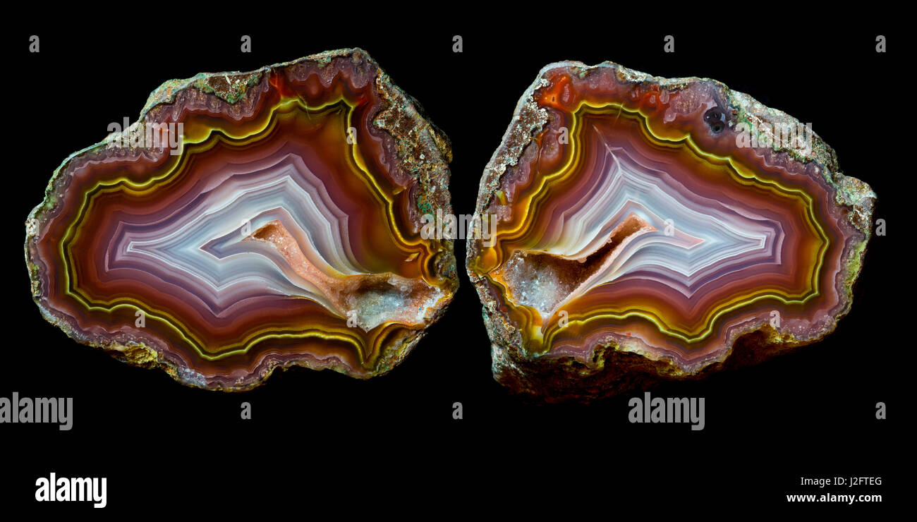 Banded Agate, Quartzsite, AZ. (Large format sizes available Stock Photo ...