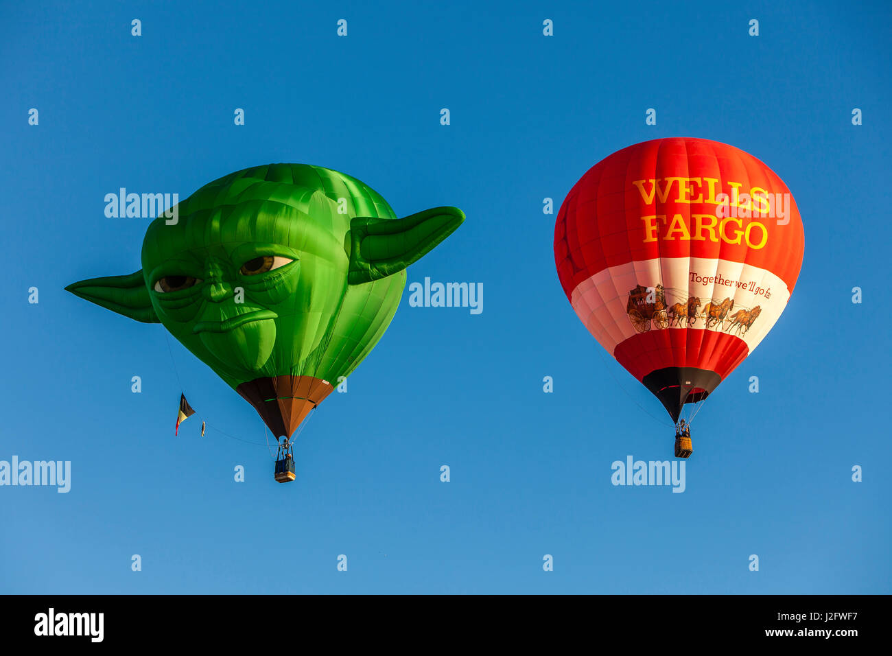 Lake Havasu Balloon Festival. Soaring Hot Air Balloons Stock Photo Alamy