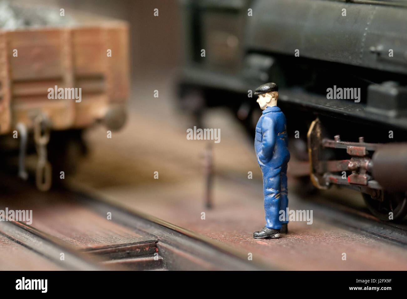 Miniature train set and man hires stock photography and images Alamy