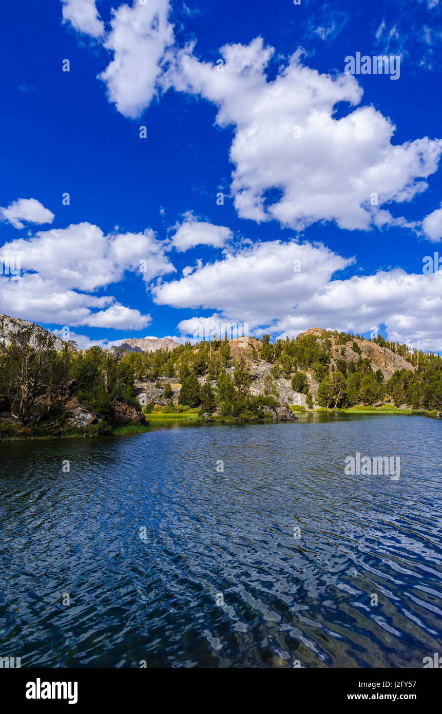 Long Lake on the Bishop Pass Trail, John Muir Wilderness, Sierra Nevada Mountains, California, Usa Stock Photo