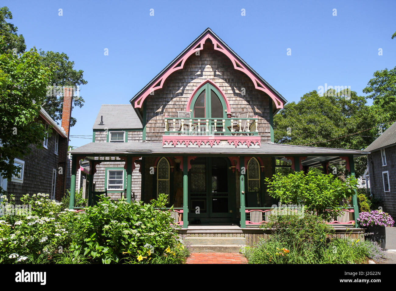Gingerbread Cottage On The Grounds Of The Martha S Vineyard Camp