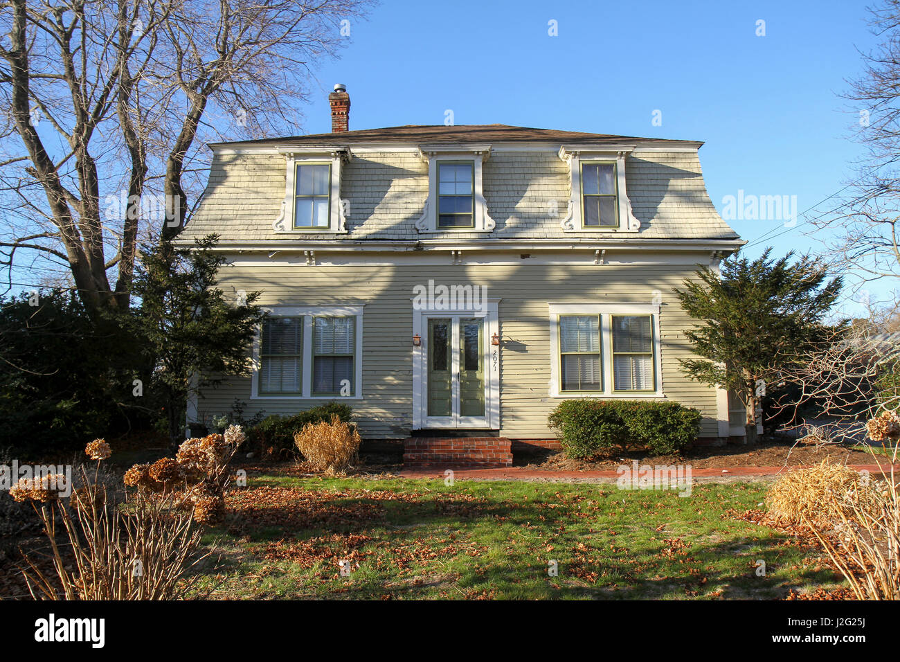 A home in Brewster, Cape Cod, Massachusetts, USA. (Editorial use only