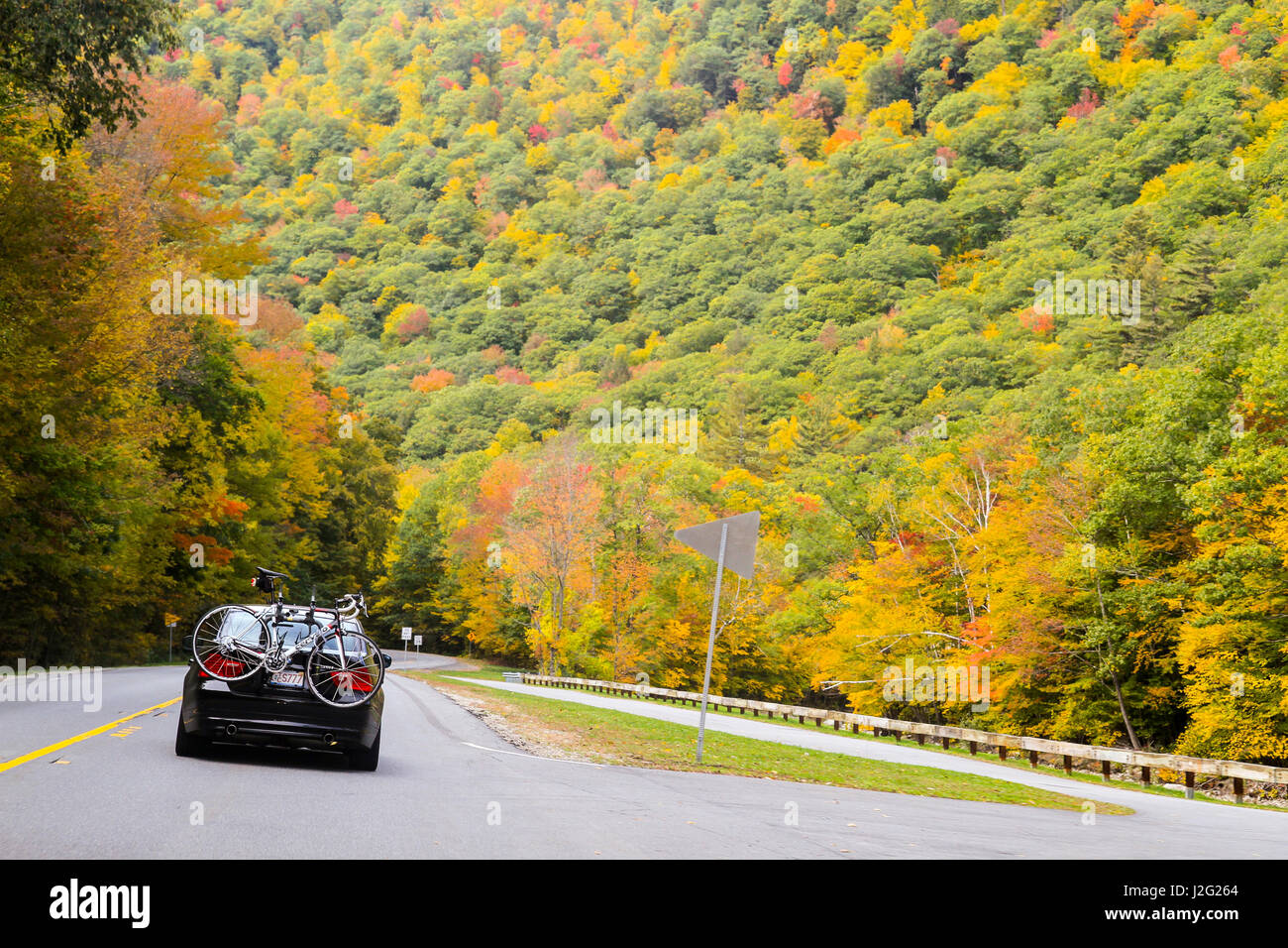 Route 2, Massachusetts, USA Stock Photo
