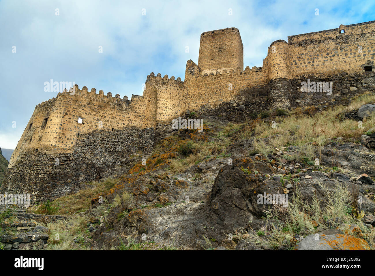 Khertvisi fortress on mountain. It is one of the oldest fortresses in  Georgia Stock Photo - Alamy