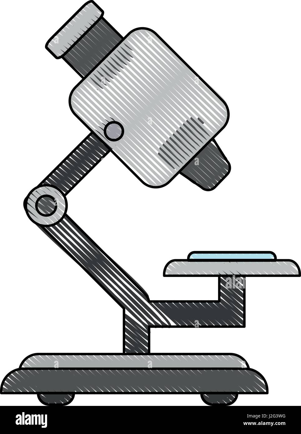 color blurred stripe of microscope science tool Stock Vector Image