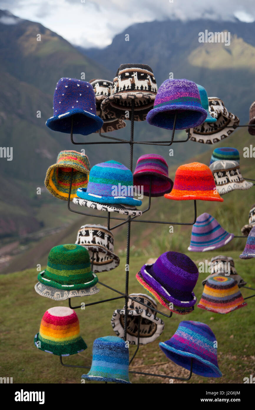 Hat, Sacred Valley, Cusco Region, Urubamba Province, Machupicchu District, Peru Stock Photo