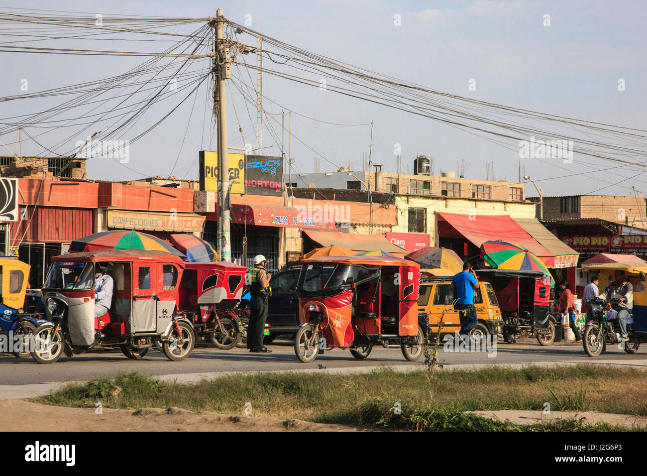 Lambayeque is a city located in northern Peru known for it's exceptional museums featuring artifacts from pre-Incan societies. Stock Photo