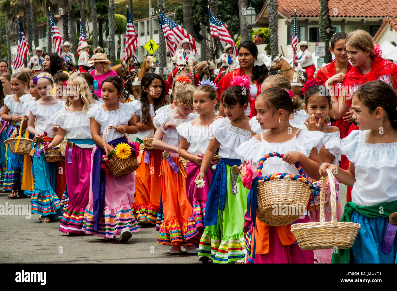 USA, California, Central Coast, Santa Barbara, Old Spanish Days, Fiesta