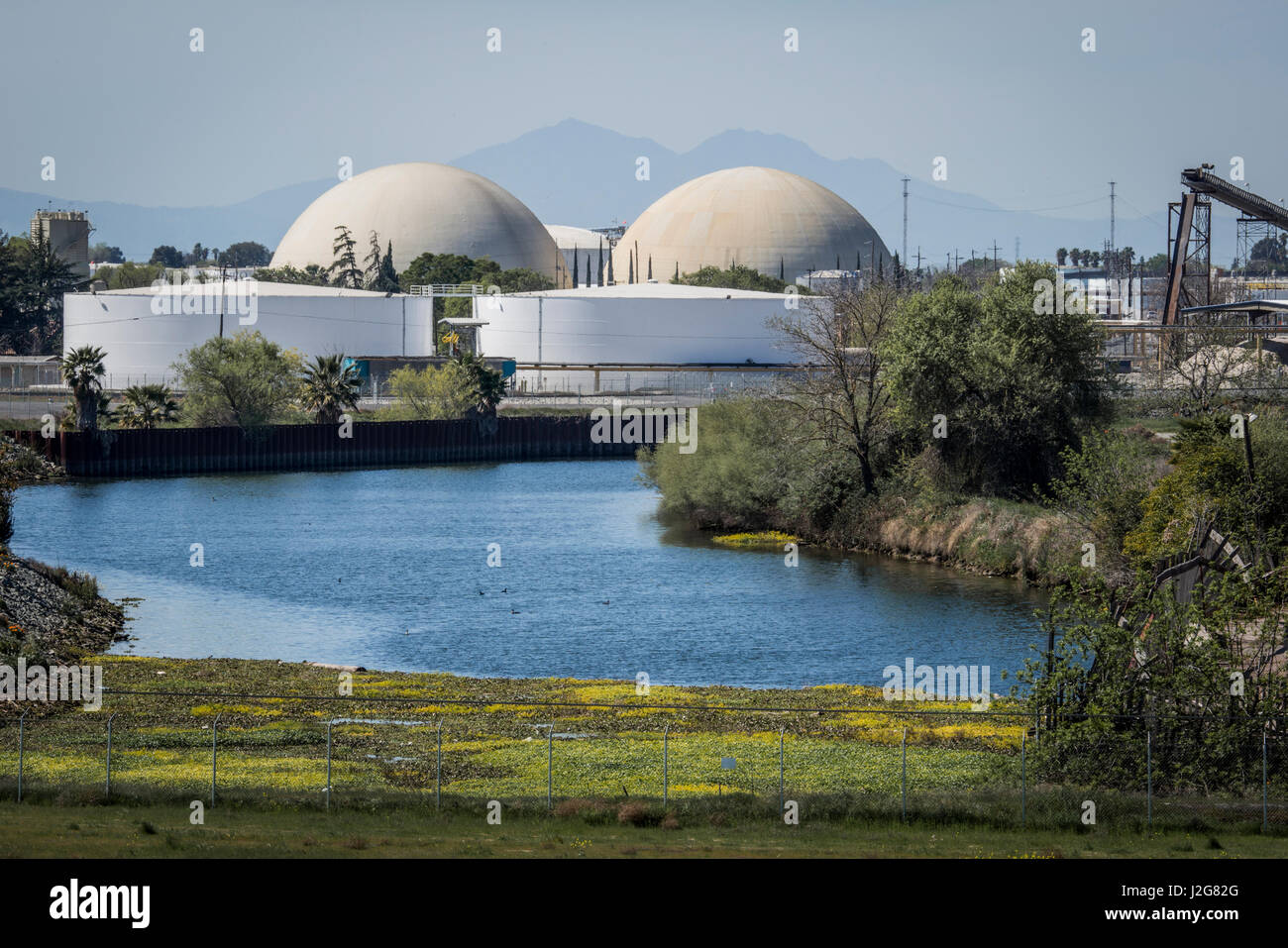 USA, California, Port of Stockton, Deep Water Shipping Channel (Large