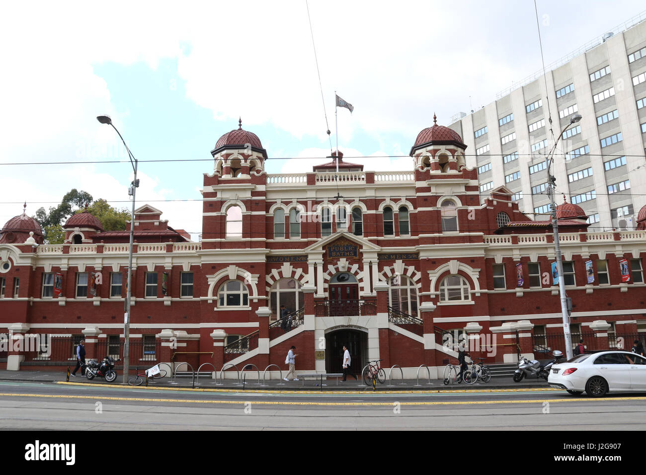 Melbourne City Baths at 420 Swanston Street, built in 1903 in the