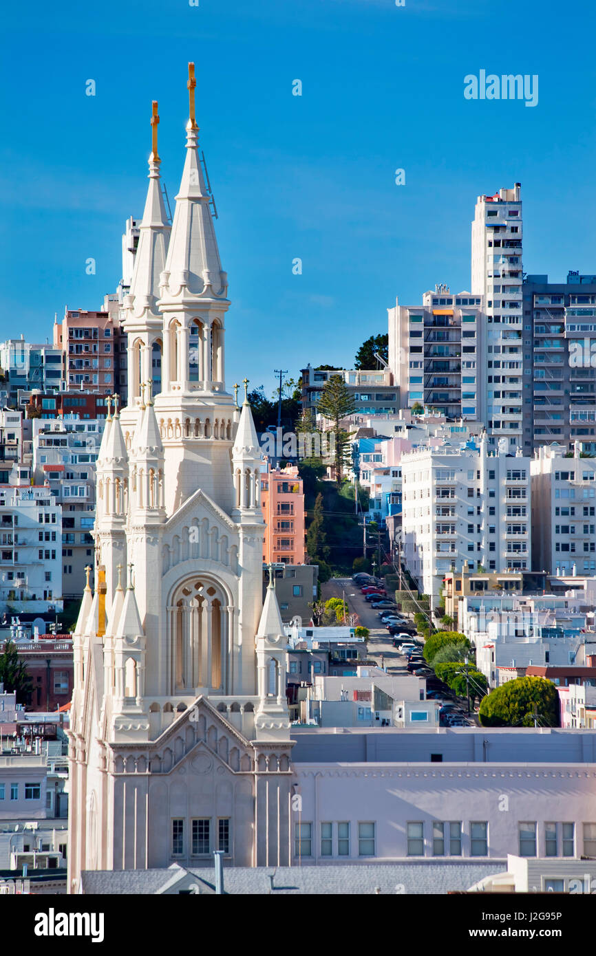 Saint Peter and Paul Catholic Church Steeples San Francisco, California