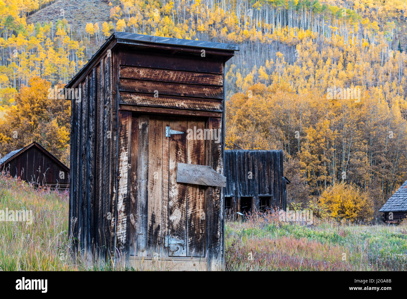 Ghost Town Of Ashcroft In Autumn Near Aspen Colorado Usa Large