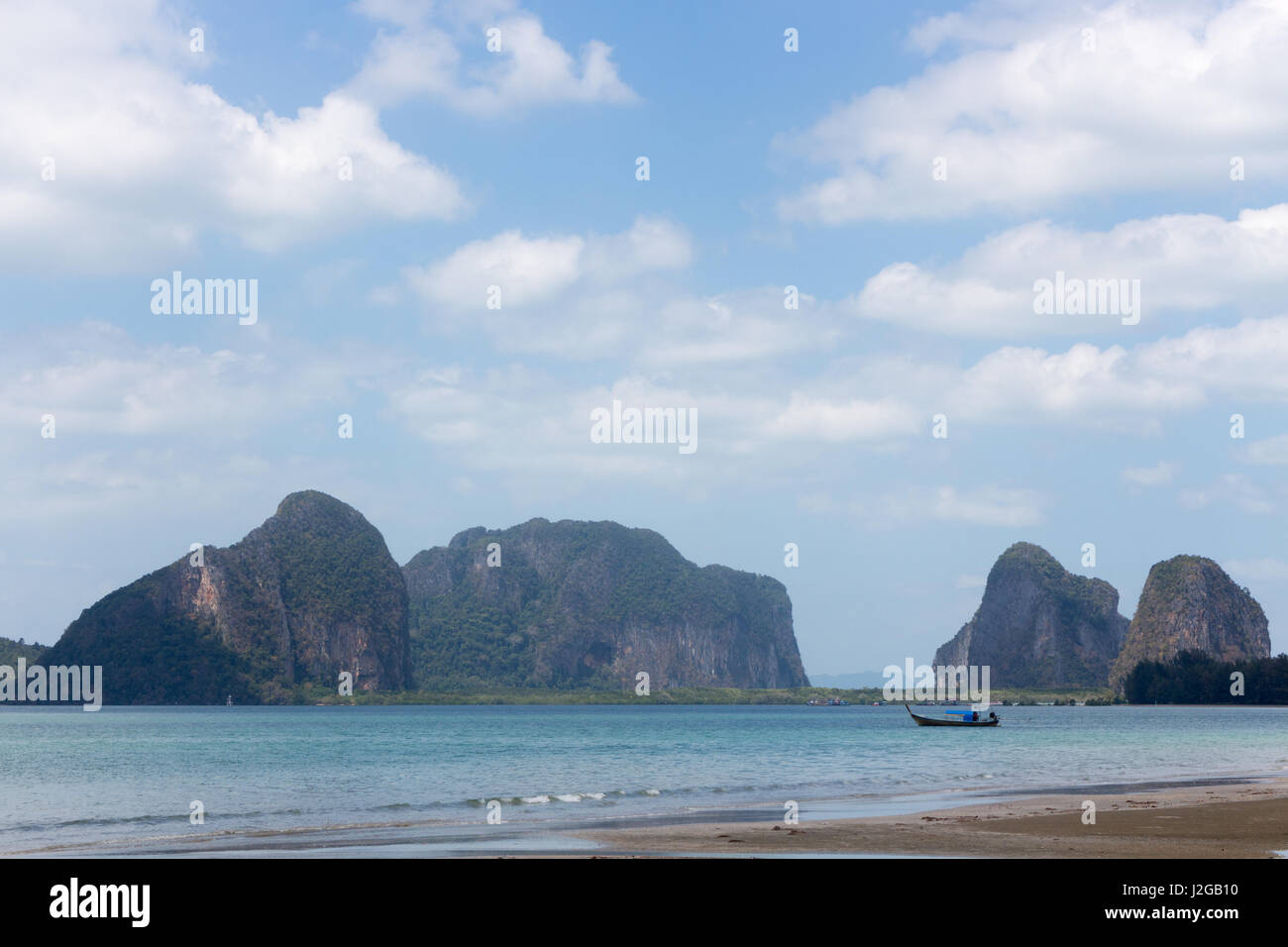 Pak Meng beach landscape, Trang province, Thailand Stock Photo