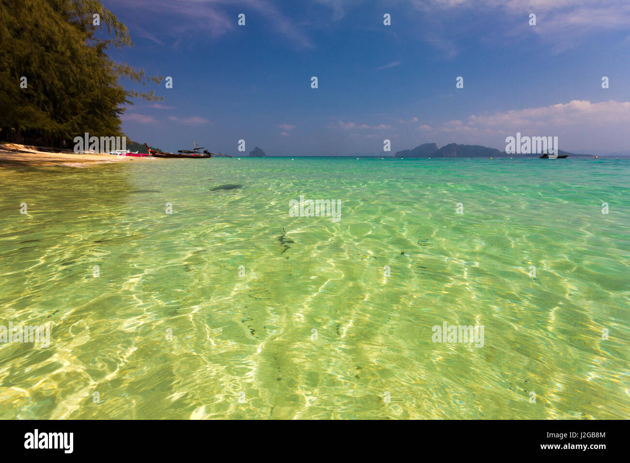 Clear sea at Koh Kradan, Trang province, Thailand Stock Photo