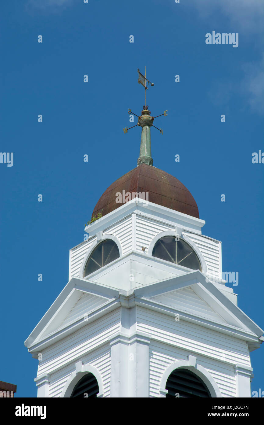 Maine, Rockland. Detail of historic Knox County Court House roof top weathervane. Stock Photo