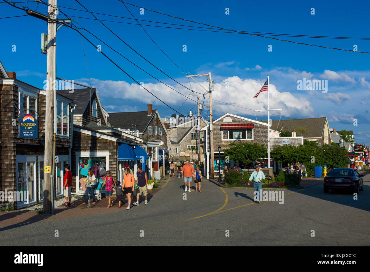 USA, Maine, Ogunquit, Perkins Cove, shops Stock Photo Alamy