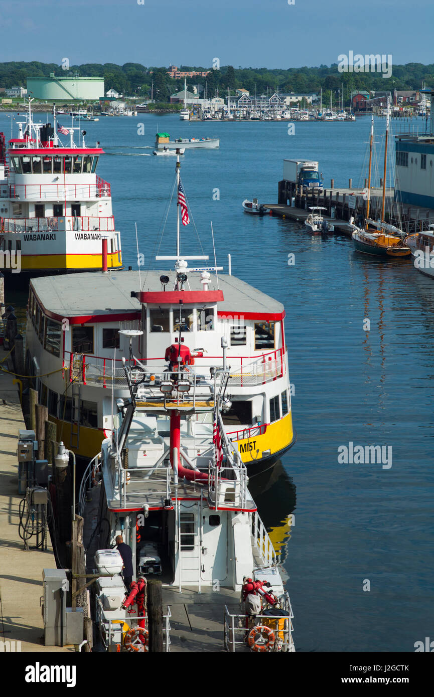 USA, Maine, Portland, Portland waterfront, Casco Bay ferries Stock