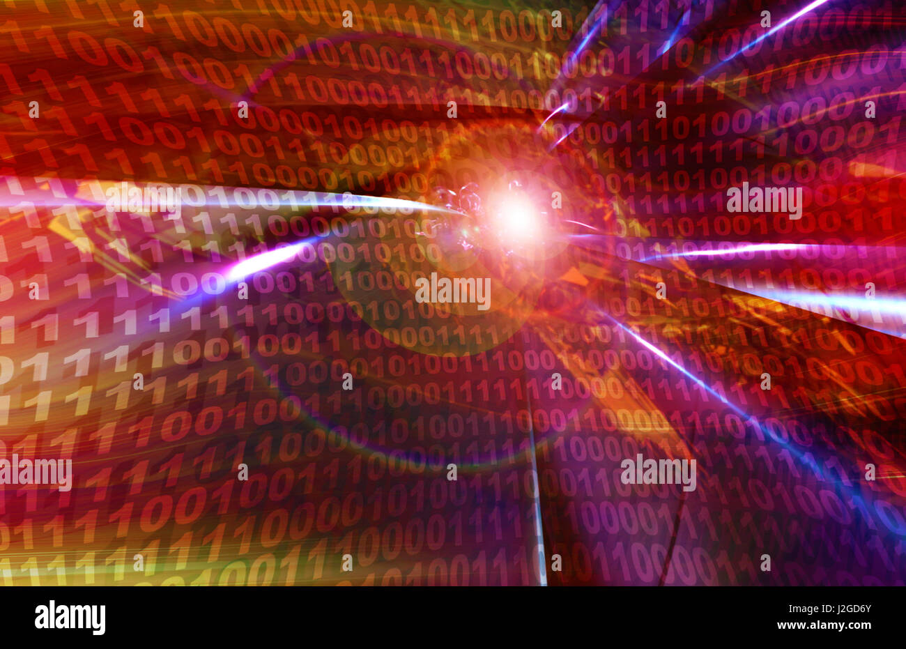 binary digits background, big data and cloud computing concept Stock Photo