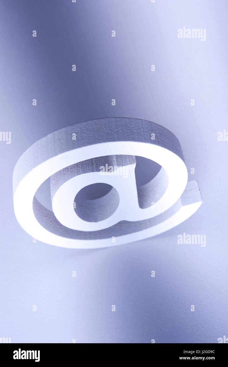 e-mail symbol with copy space Stock Photo