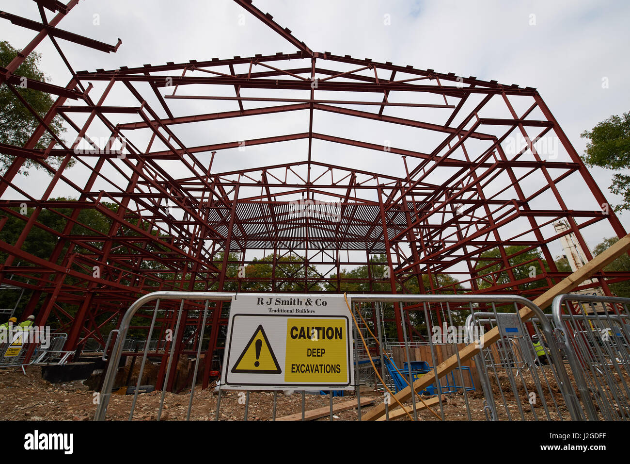 Grange Park Opera House under construction in West Horsley in Surrey