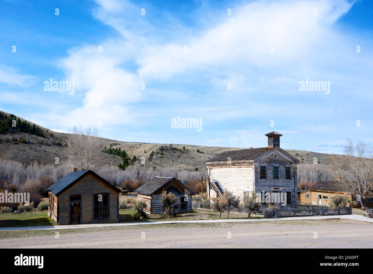 Bannack, Montana. An 1862 gold rush town now preserved in a 'state of