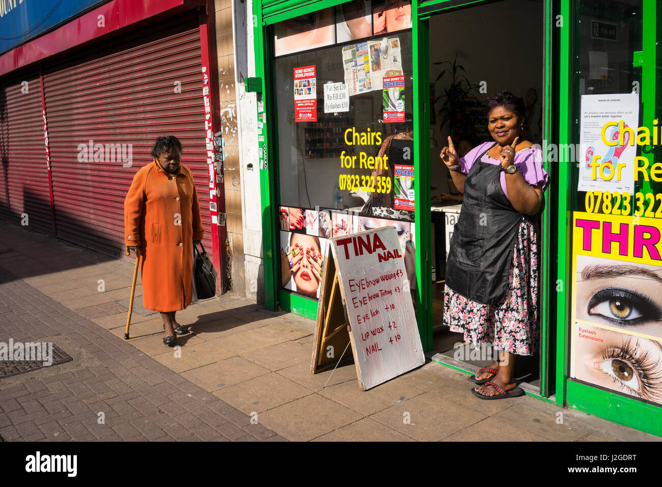 Beauty salon high street hires stock photography and images Alamy