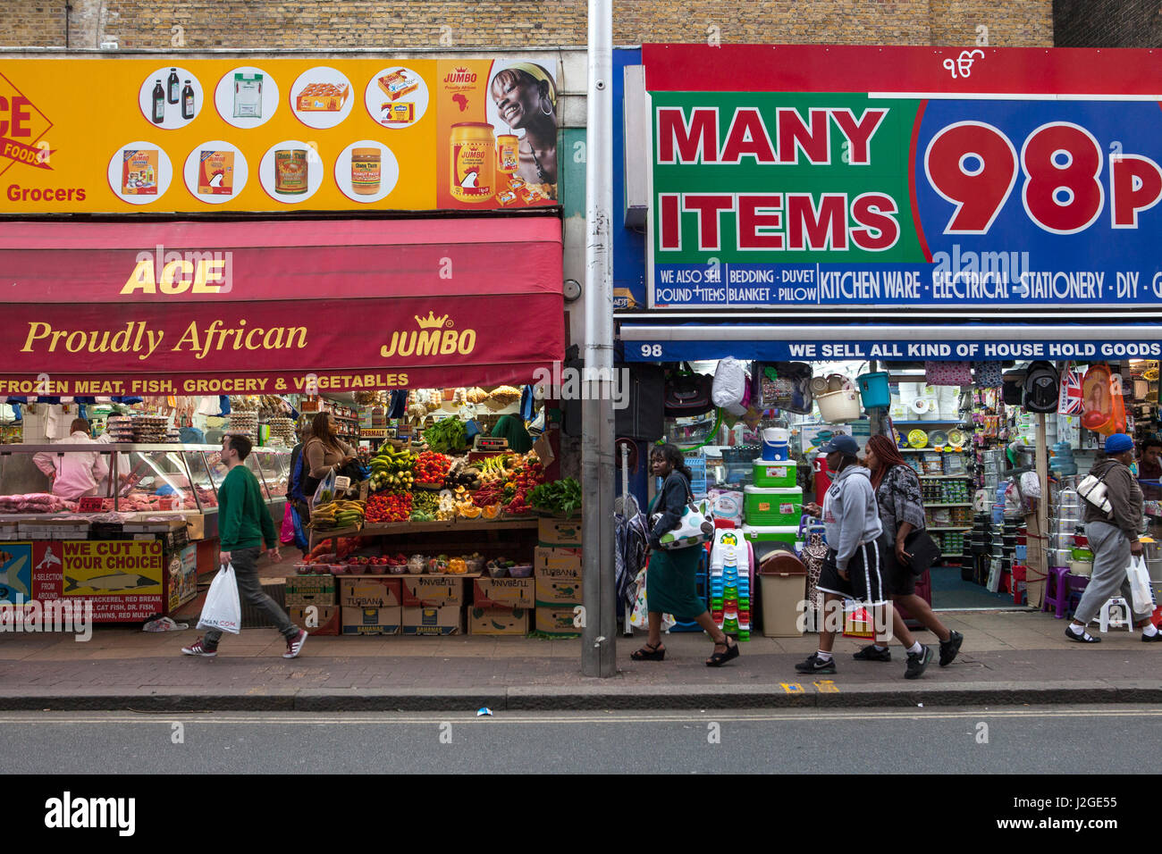 Photographs from Rye Lane, in Peckham in South London. Rye Lane is the