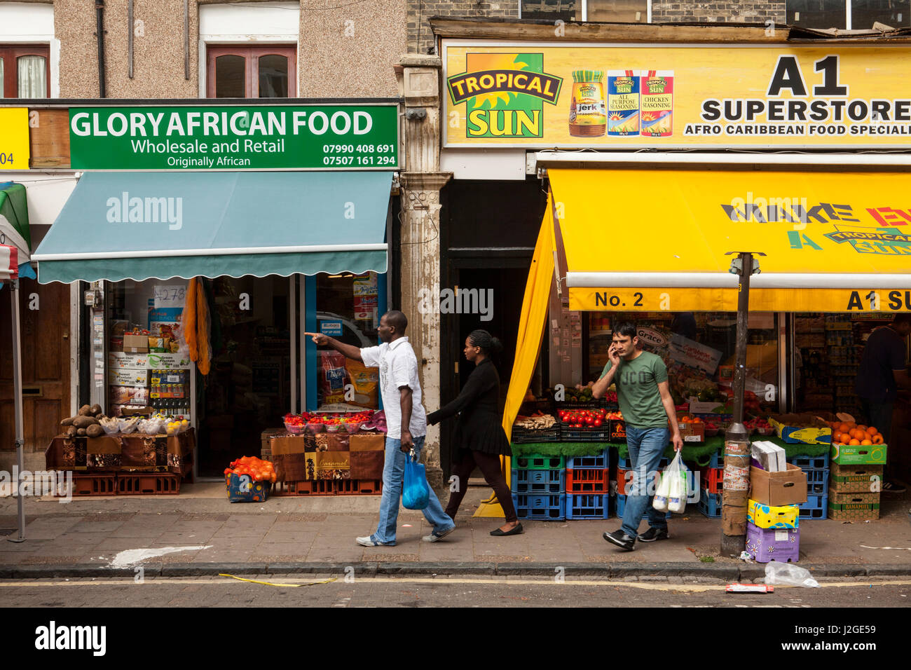 Photographs from Rye Lane, in Peckham in South London. Rye Lane is the
