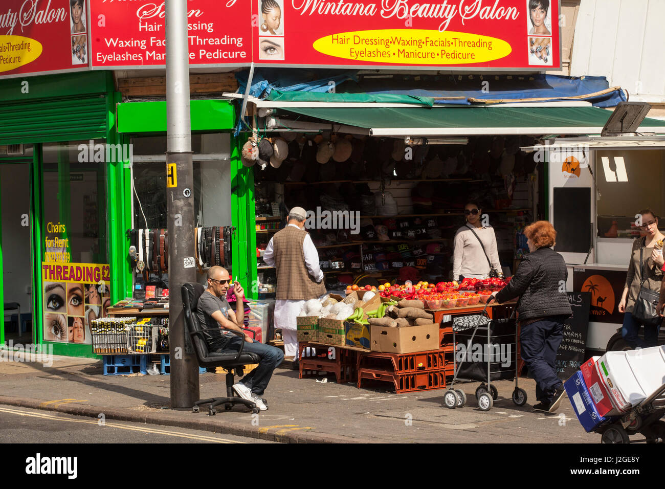 Photographs from Rye Lane, in Peckham in South London. Rye Lane is the main high street and
