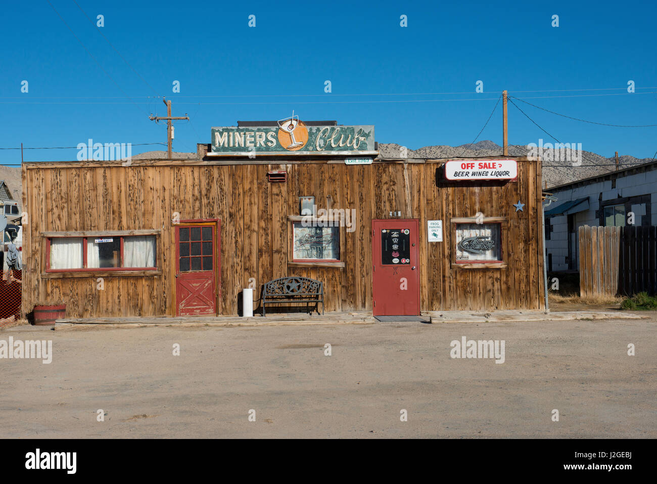 USA, Nevada, Gerlach, Miner's Club, Cafe, Bar and Casino (Large format sizes available) Stock Photo