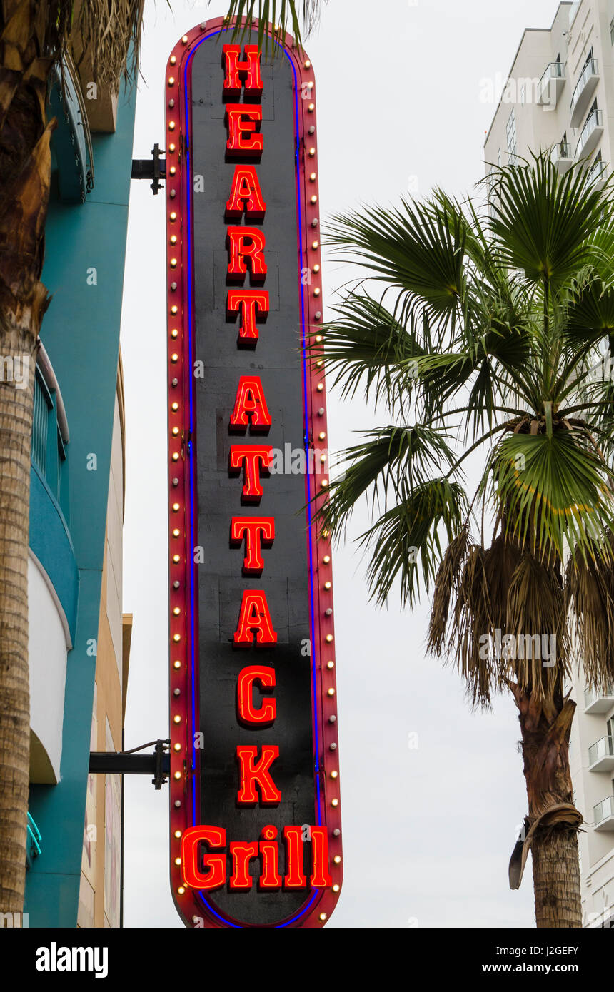 Restaurant in downtown Las Vegas, Nevada. Stock Photo