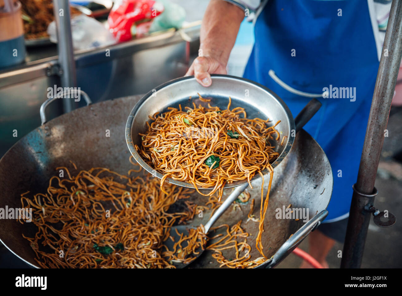 Street food at Kimberly Street Food Night Market. George Town, Penang