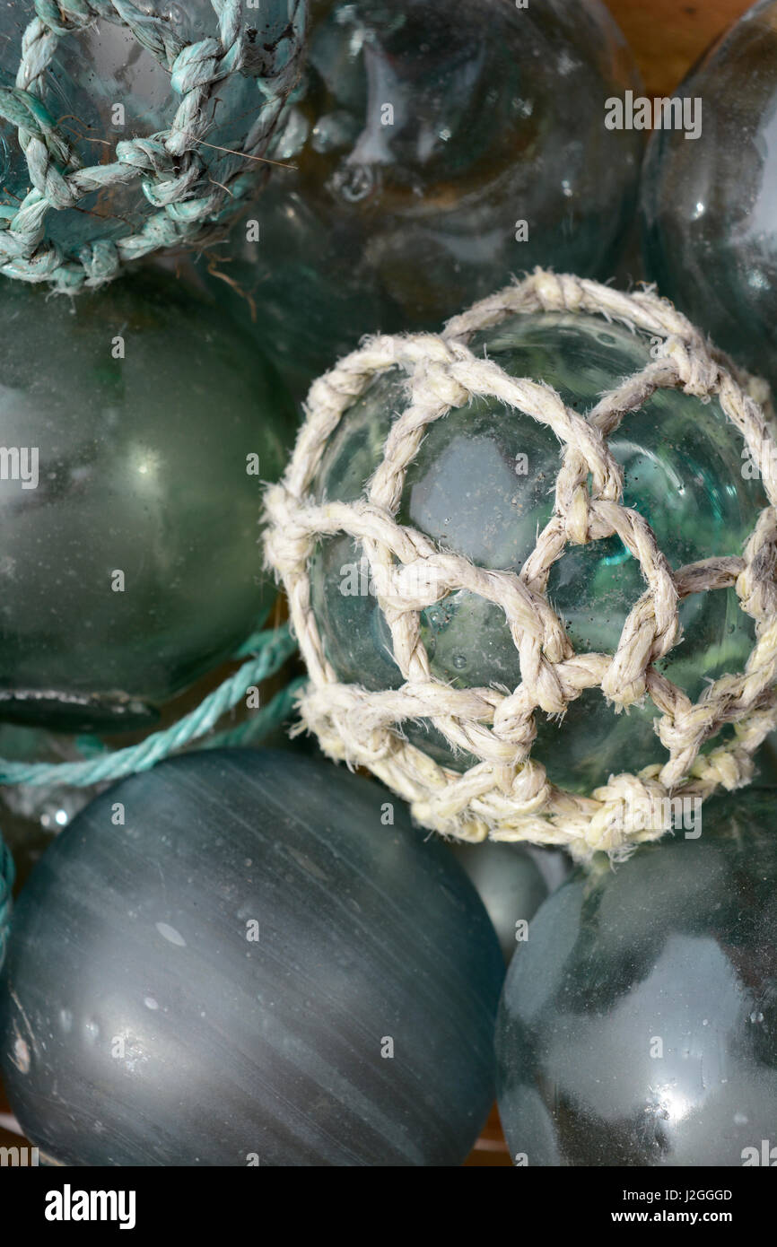 USA, Alaska, Ketchikan, antique Japanese glass fishing floats