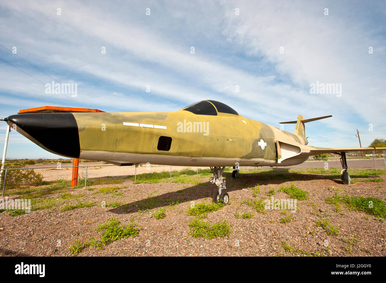 USA, Arizona, Gila Bend Municipal Airport, Voodoo F-100 Jet Fighter ...