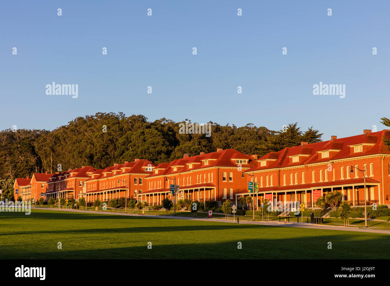 Old barracks now Walt Disney Museum in the Presidio in San Francisco ...