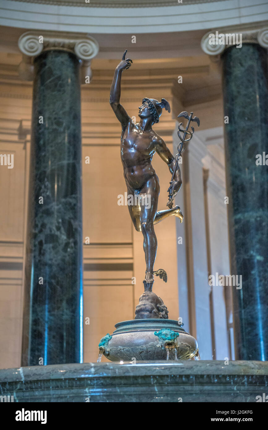 Mercury sculpture and fountain, National Gallery of Art, Washington, DC, USA Stock Photo
