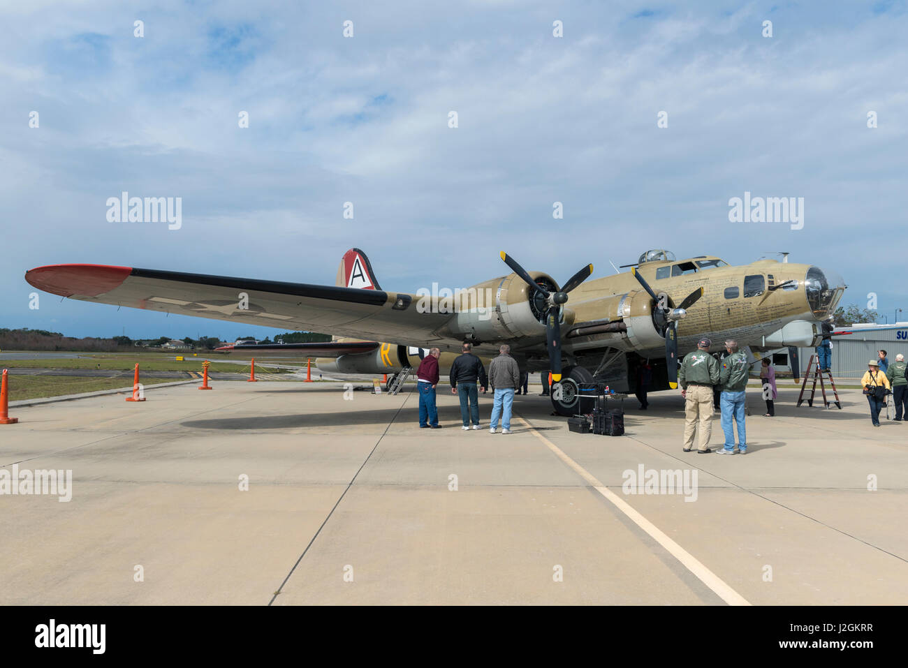 USA, Florida, Leesburg, American B-17, Boeing (Large format sizes available) Stock Photo