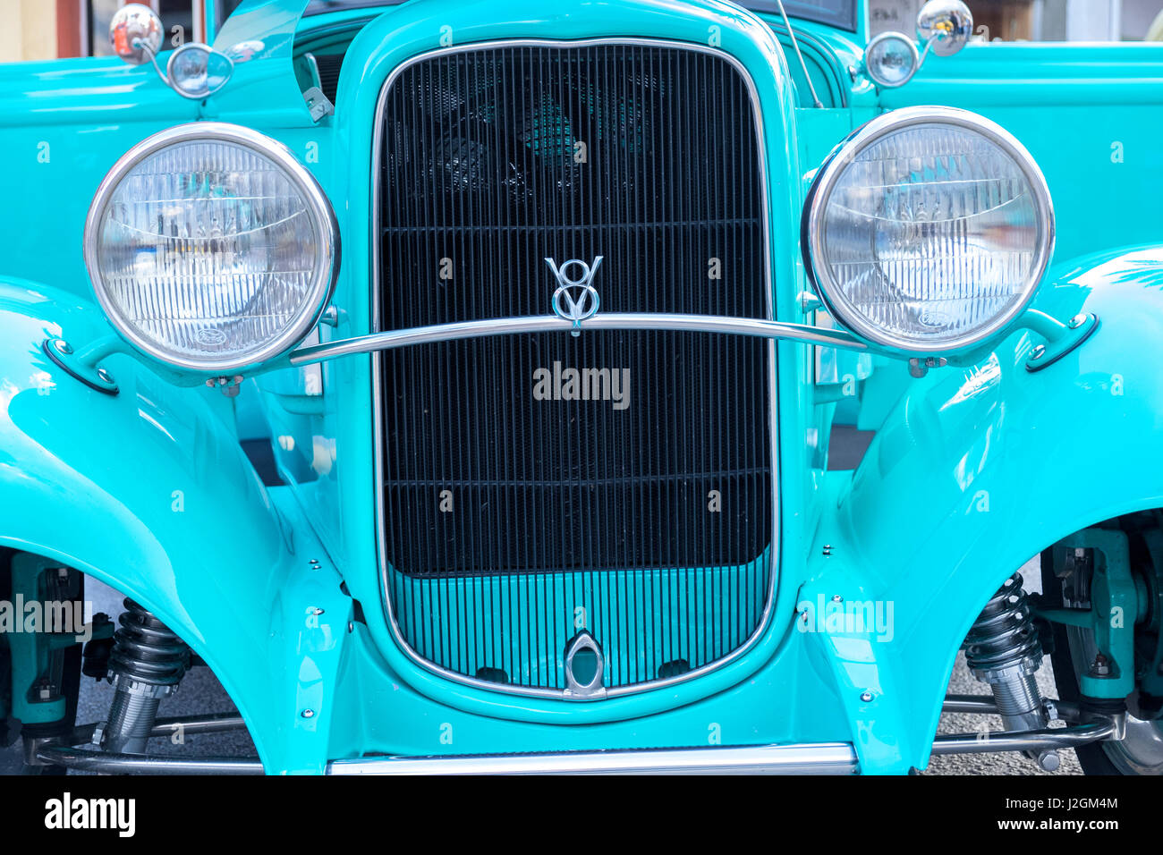 USA, Florida, New Smyrna Beach, classic car show, 1936 Ford Stock Photo