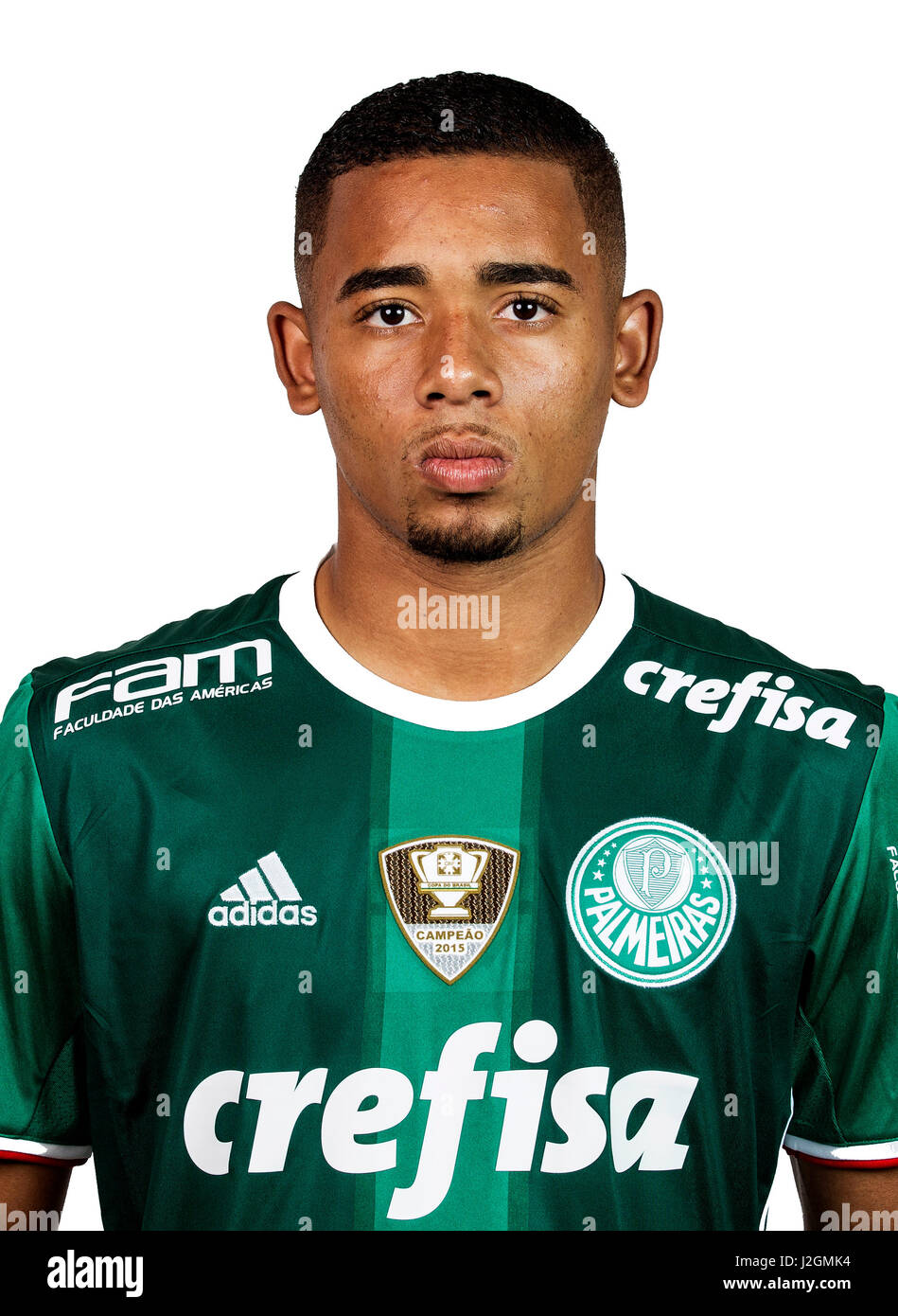 Brazilian Football League Serie A /  ( Sociedade Esportiva Palmeiras ) -  Gabriel Fernando De Jesus " Gabriel Jesus " Stock Photo