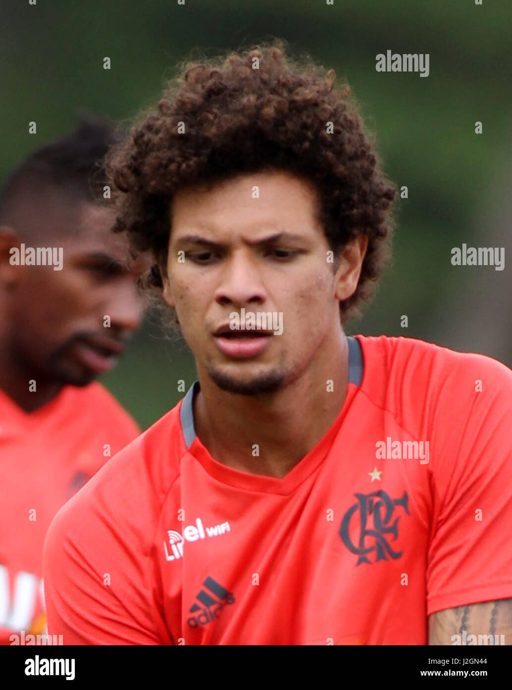 Brazilian Football League Serie A /  ( Clube de Regatas do Flamengo ) -  Willian Souza Arao da Silva " Willian Arao " Stock Photo