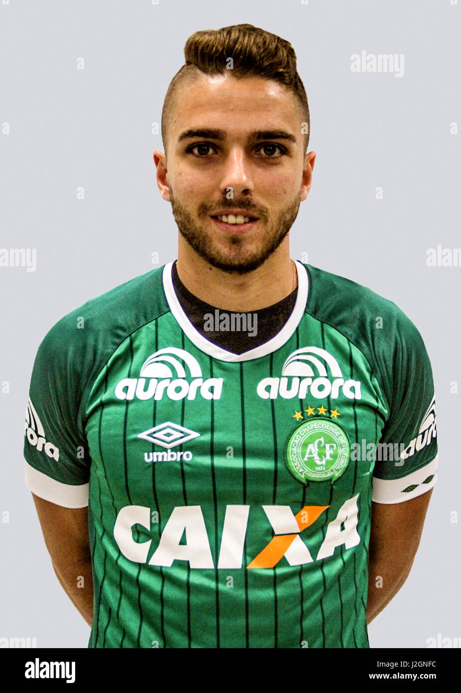 Brazilian Football League Serie A /  ( Associacao Chapecoense de Futebol ) -  Claudio Winck Neto " Claudio Winck " Stock Photo