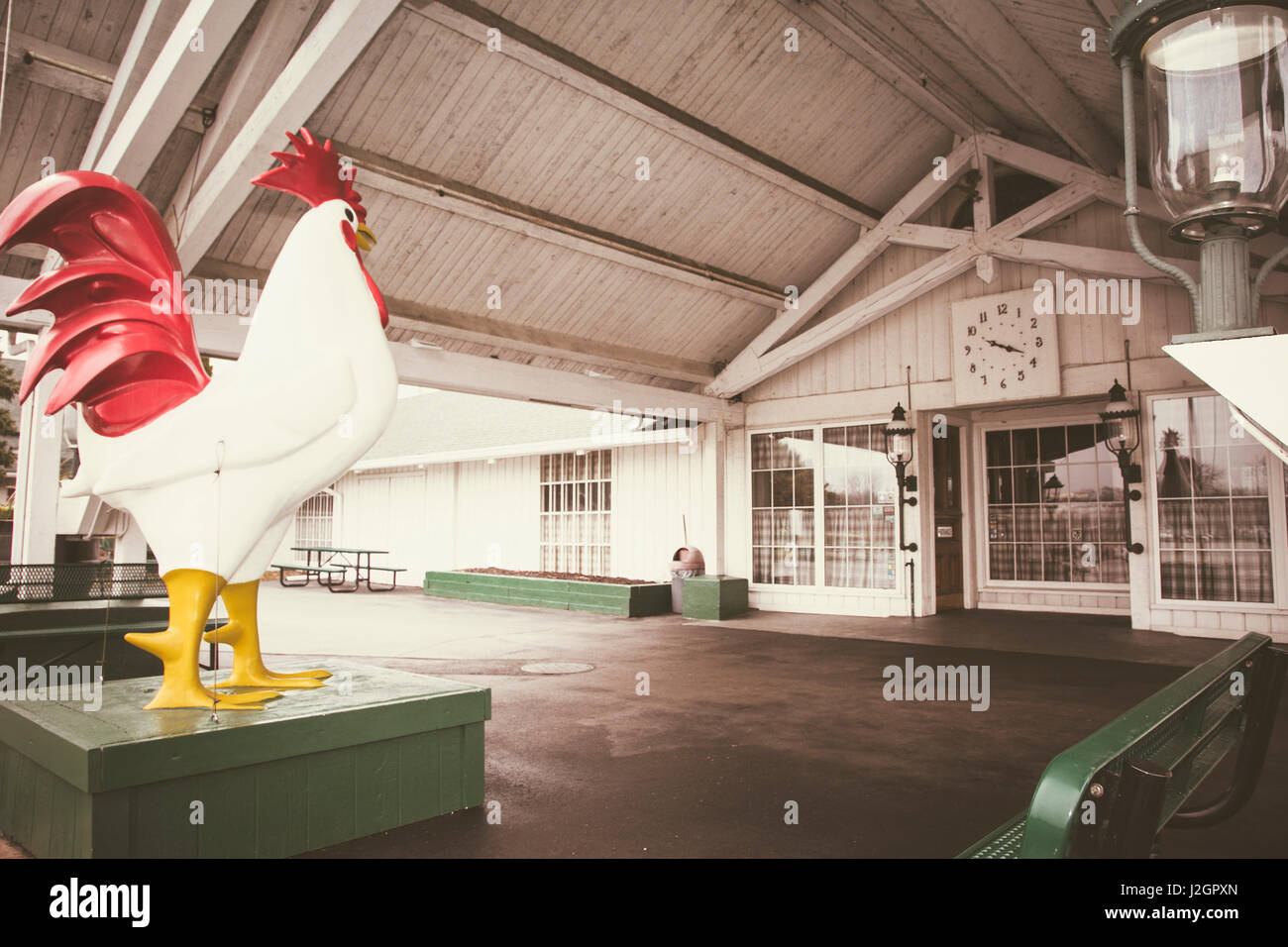 Chicago, Illinois, USA. Route 66 The famous 'Chicken Basket' from the