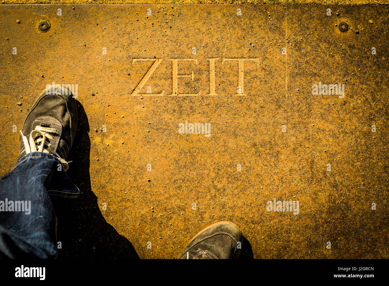 German word for time Stock Photo