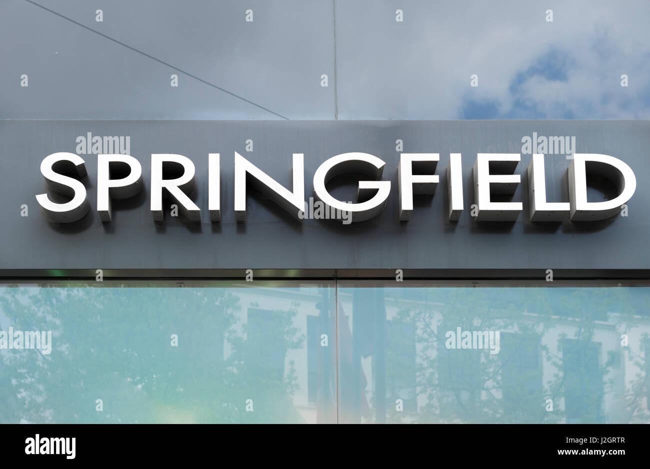 Springfield fashion store logo Stock Photo - Alamy