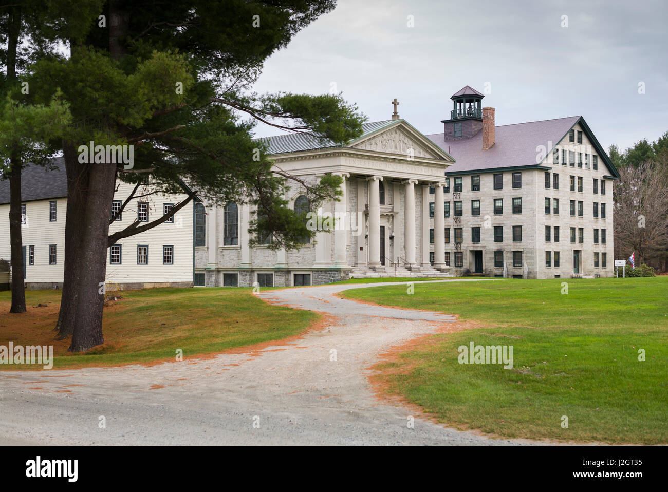 USA, New Hampshire, Enfield Shaker Museum, shaker buildings Stock Photo